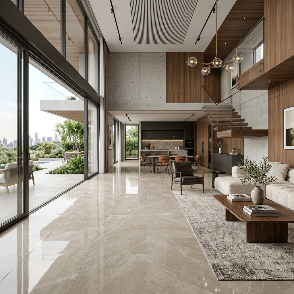 Vitrified tile collections for modern residential and commercial interiors